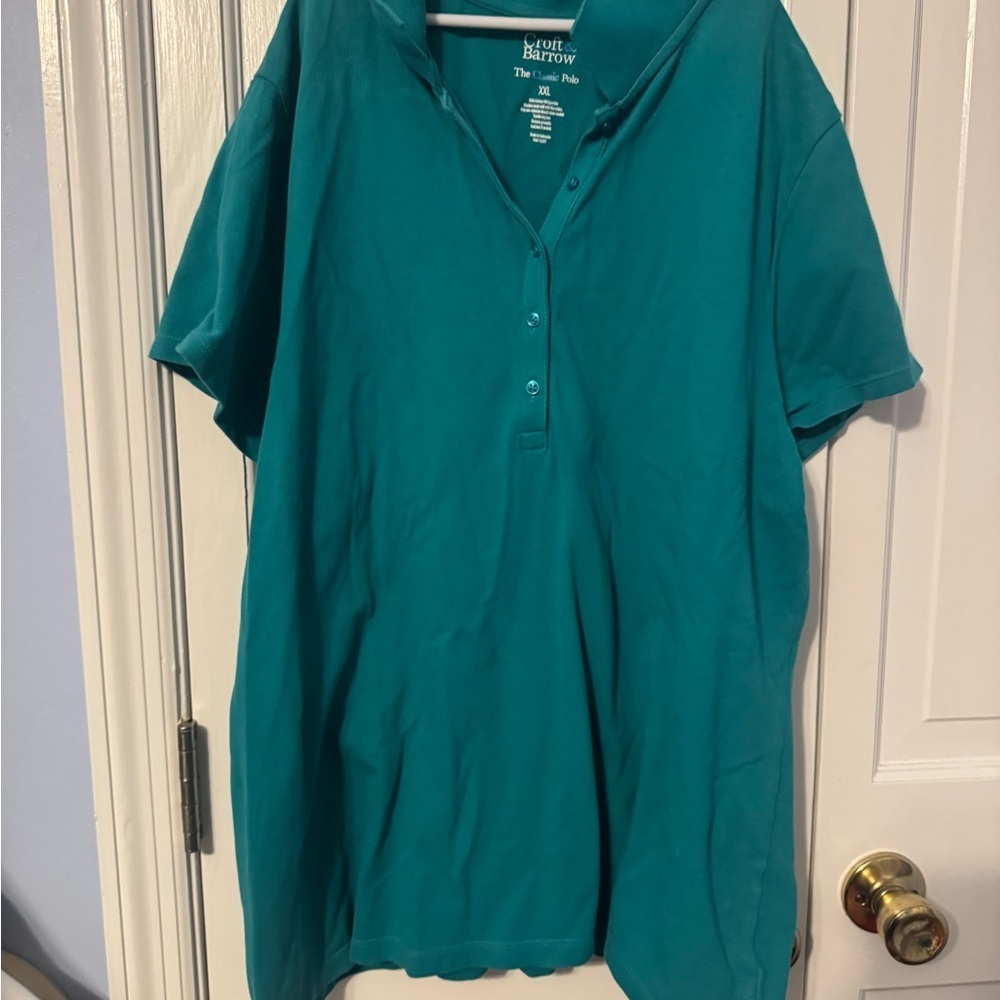 Men’s Croft & Barrow Teal Classic Polo. Classic. Simple. Staple.